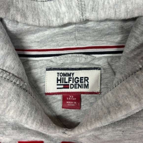 Tommy Hilfiger Hoodie Womens Extra Small Hooded Sweatshirt Casual Loungewear - Picture 2 of 3
